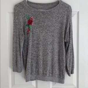 grey light weight sweater